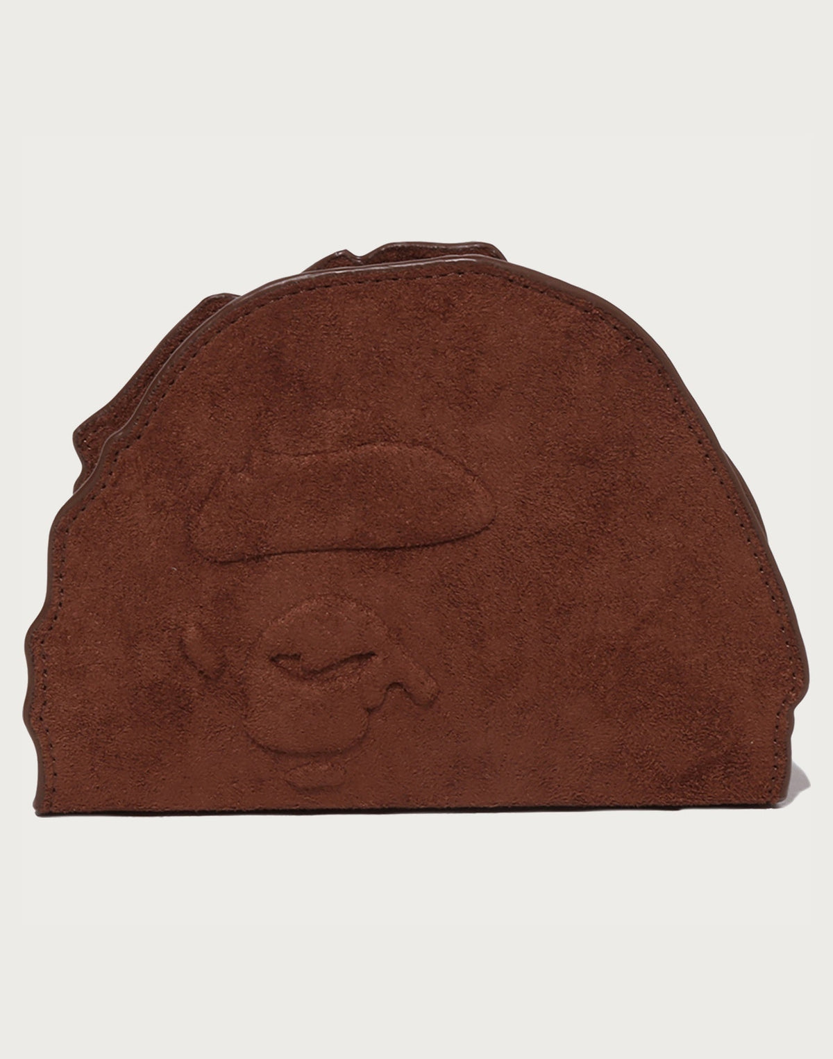 APE HEAD SUEDE EMBOSSED POUCH MENS