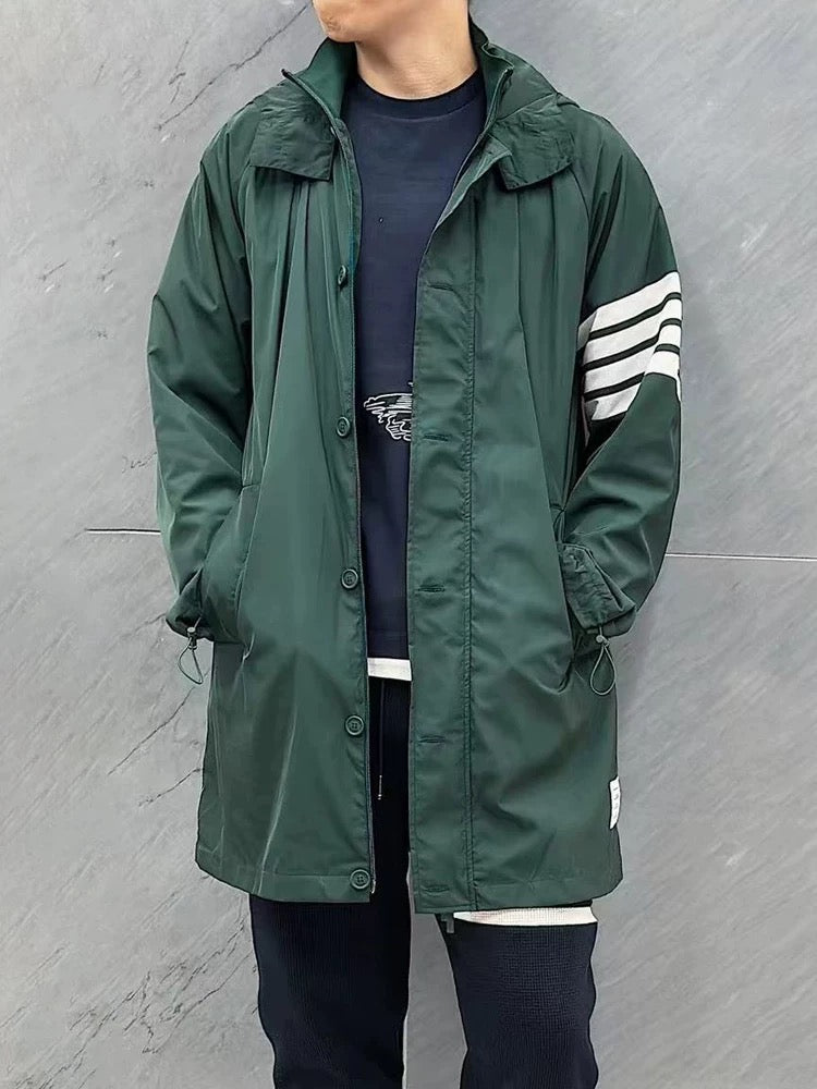 Mid-length trench coat