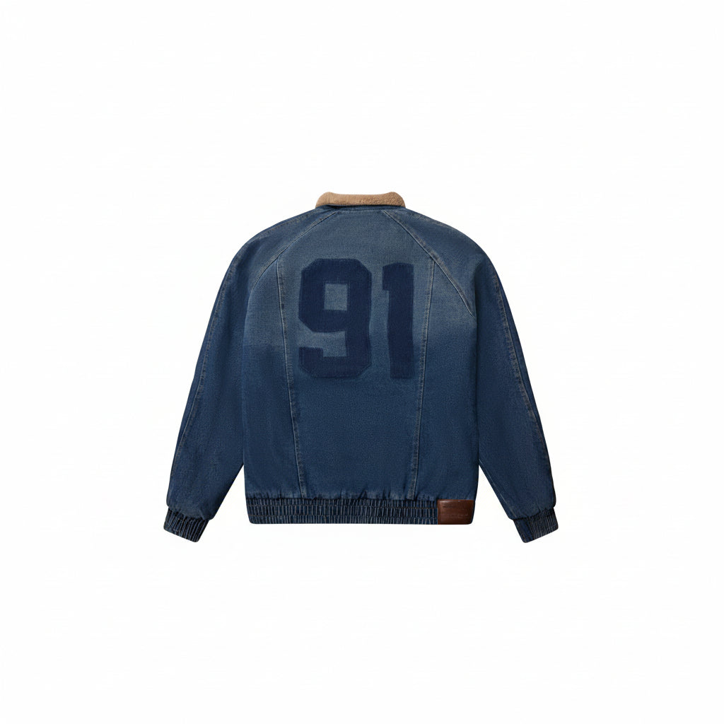 Criminal Damage Logo Stencil Denim Jacket