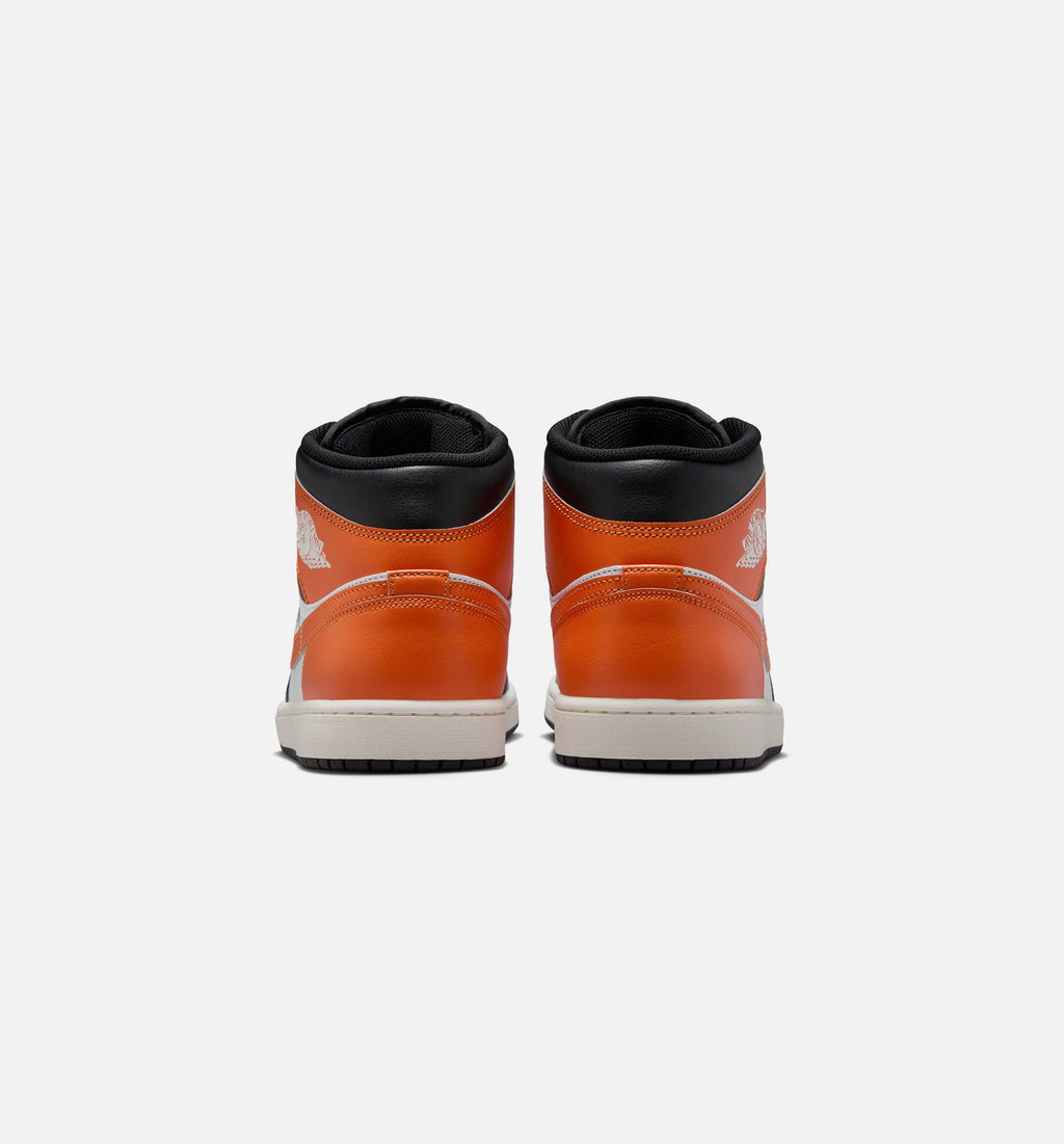 Air Jordan 1 Mid Men's Lifestyle Shoe – Starfish / White / Sail / Black
