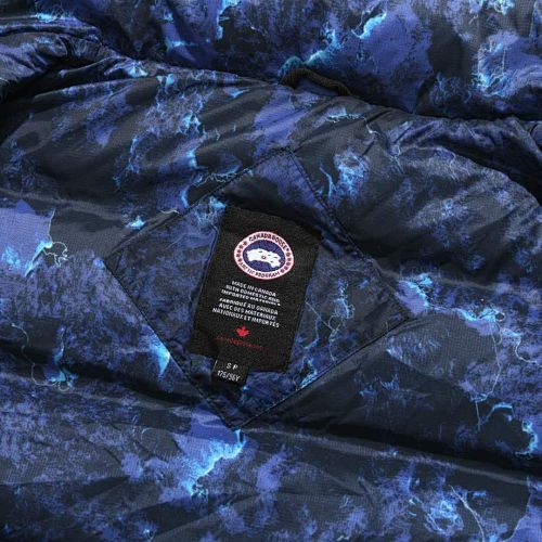 Canada Goose Navy Blue Camo Print Packable Down Jacket