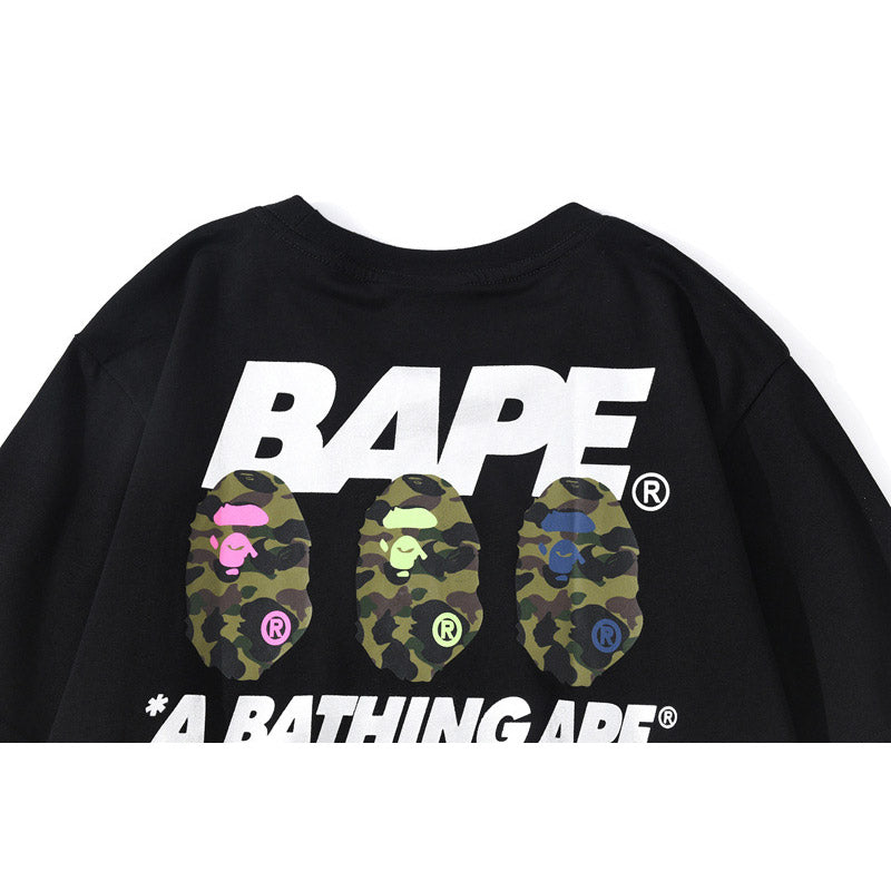 Bathing Ape T-Shirt Summer Summer Camping Short Sleeve T-shirt