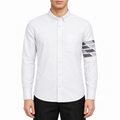 Men's Camouflage Oxford Shirt — Partial Button Front | Thom Browne