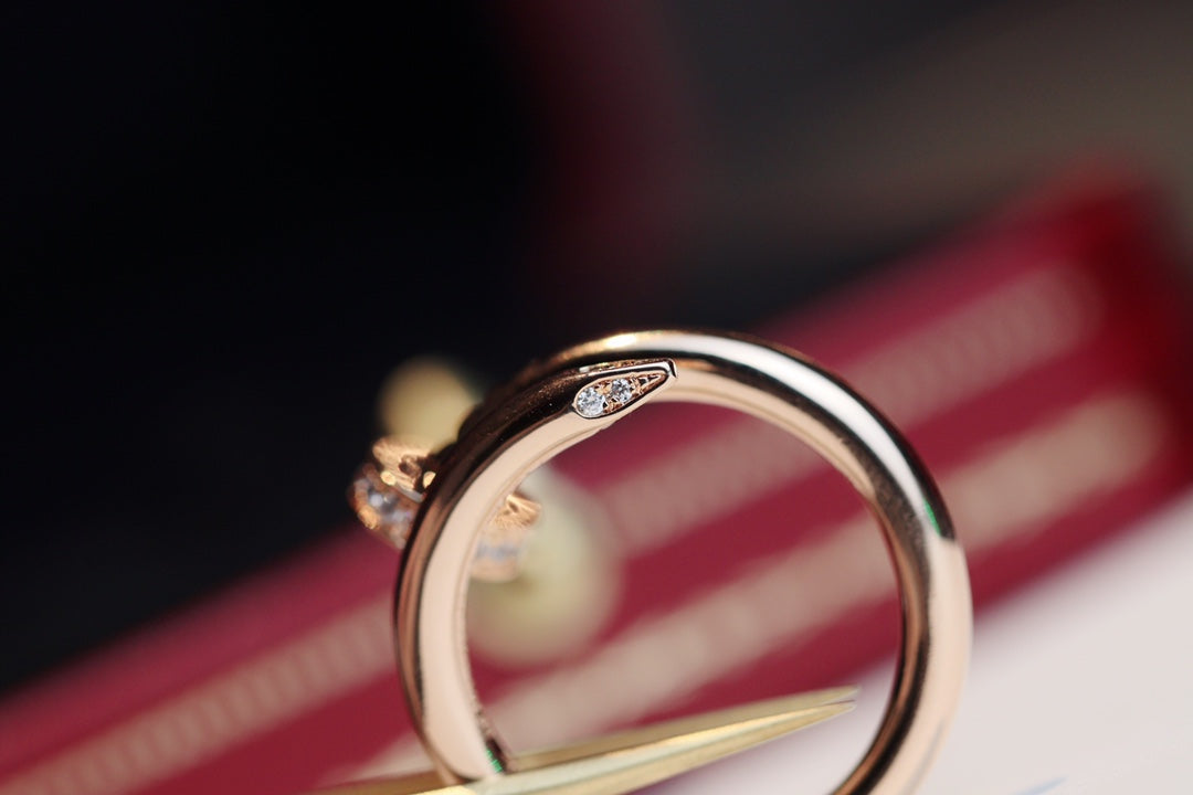 CARTIER JUSTE RING 2.65MM PINK GOLD DIAMOND
