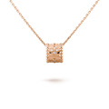 Van Cleef & Arpels PERLEE PEDANT PINK GOLD NECKLACE