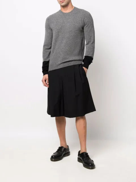 Comme Des Garçons Shirt two-tone wool jumper