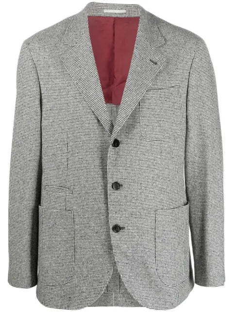 Brunello Cucinelli hounds-tooth-print blazer