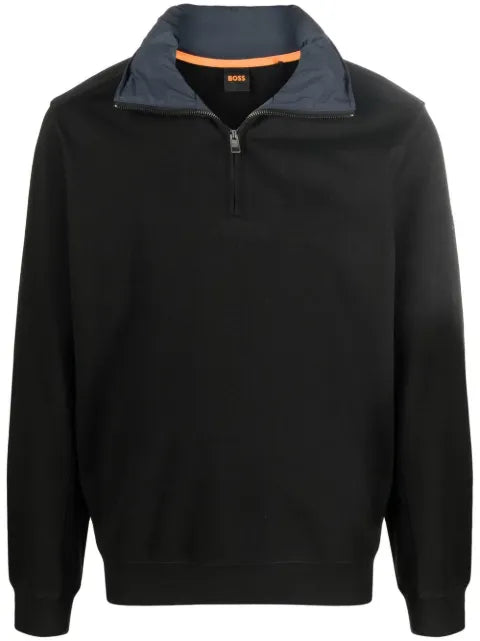 BOSS high-neck hooded sweatshirt