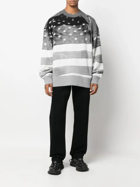Palm Angels stars and stripes-print sweatshirt