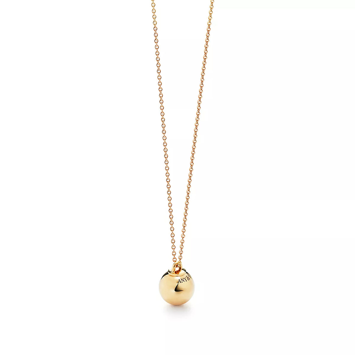 TIFFANY BALL PENDANT 12.75MM NECKLACE
