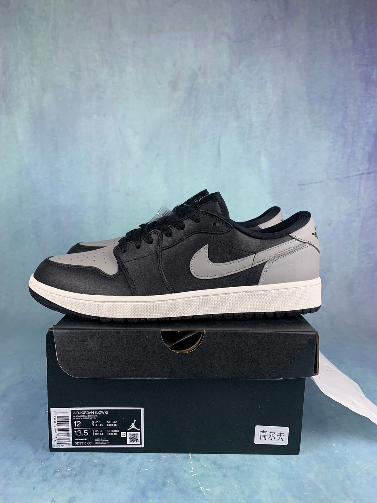 Air Jordan 1 Low Black/Grey Unisex Sneakers DD9315-001