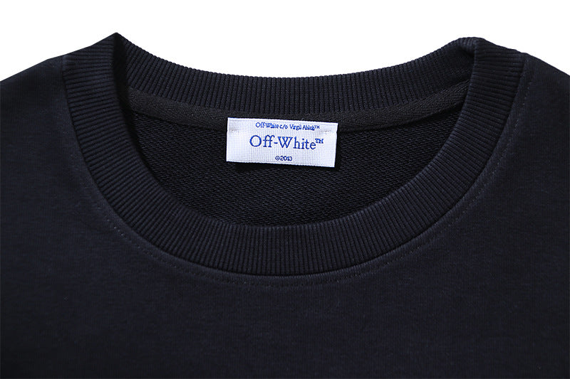 Off-White Logo-Embroidered Cotton Crewneck Sweatshirt