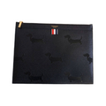 Dog print clutch