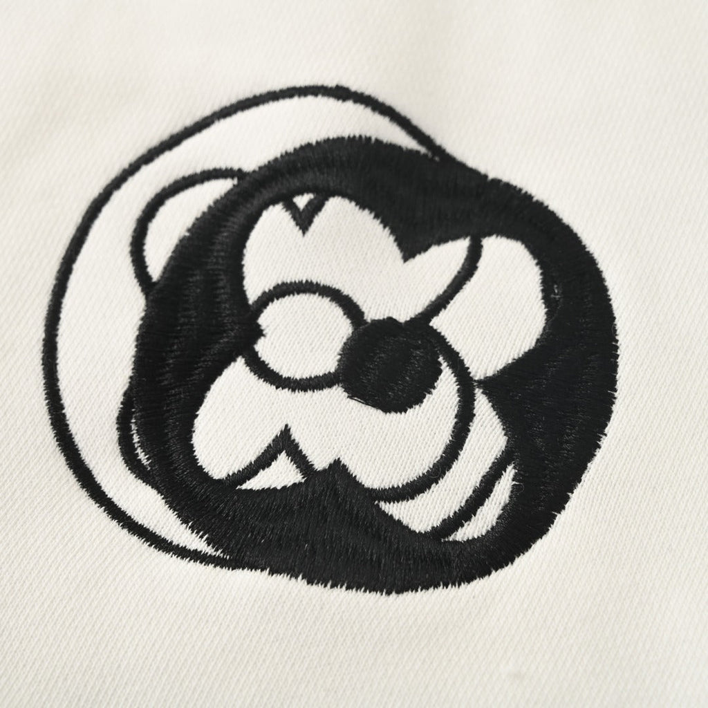 Monogram Embroidered Fleece Shorts