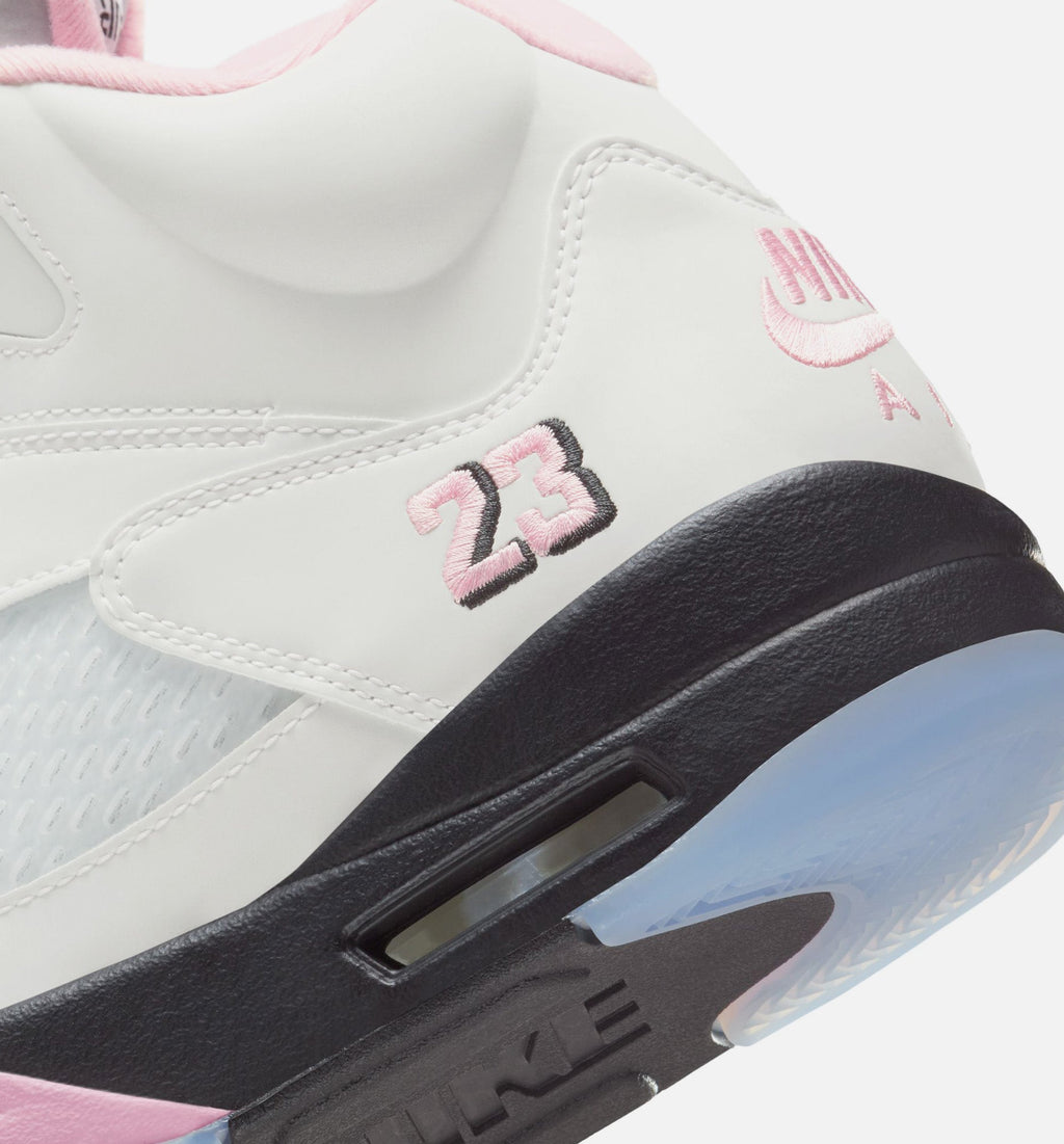 Air Jordan 5 Retro "Medium Soft Pink" Men's Shoe – White/Soft Pink/Black