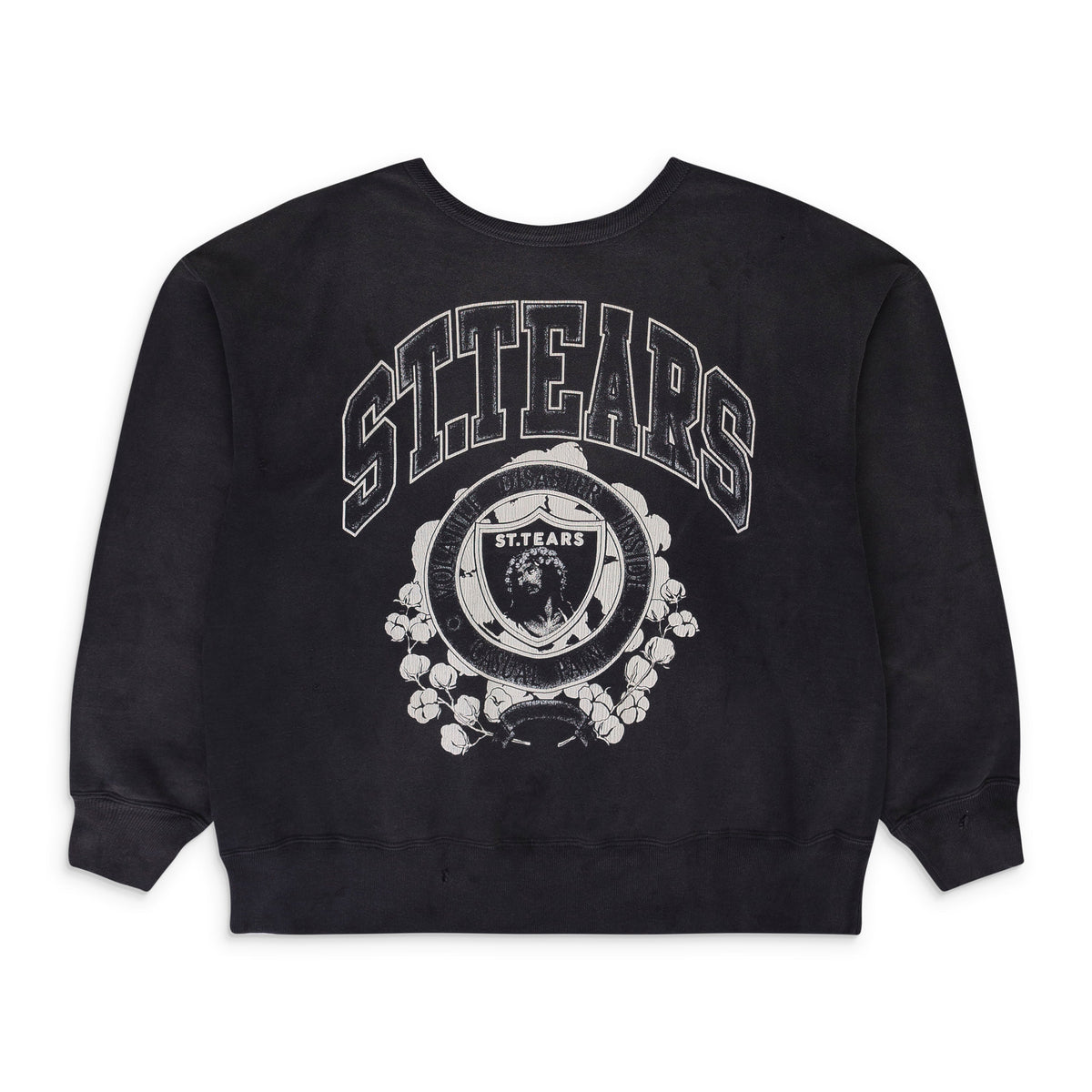 DENIM TEARS CREWNECK BLACK SWEATSHIRT