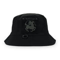 BLACK MESH POCKET BUCKET HAT