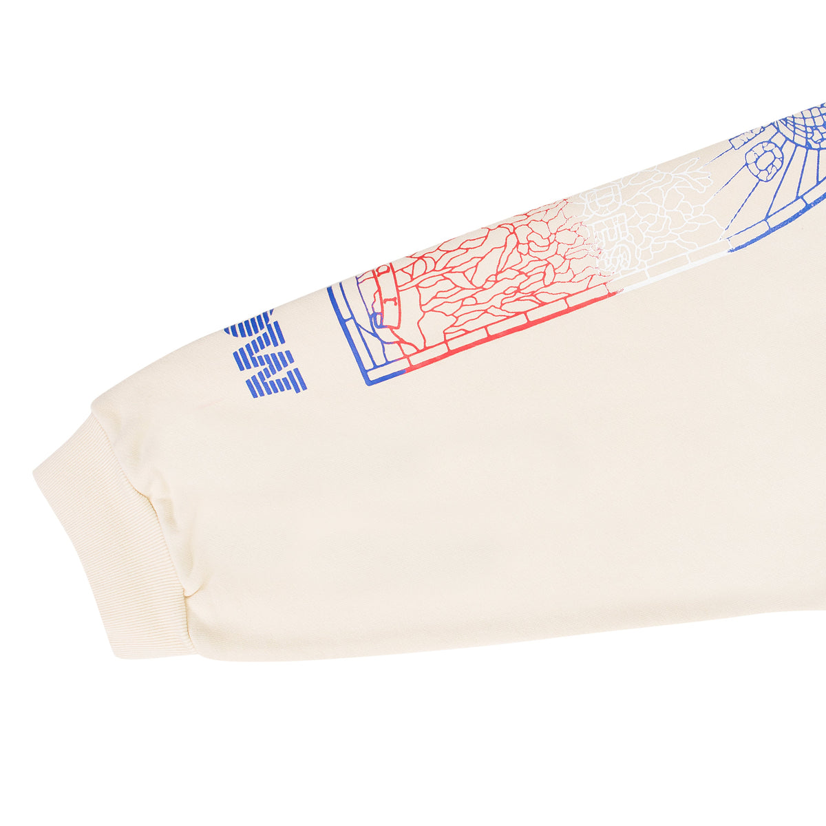 IVORY INTERTWINED WINDOWS HOODIE