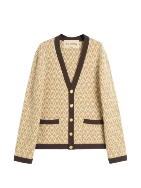 Valentino Garavani cardigan with Toute La V pattern