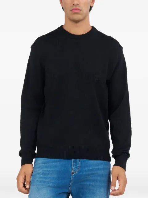 Roberto Cavalli monogram-embroidered sweater