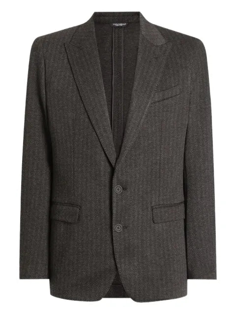 Dolce & Gabbana pinstriped single-breasted blazer