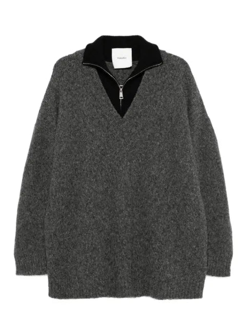 Nanushka zip-up sweater