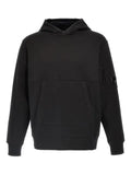 C.P. Company diagonal raised fleece hooded Lens sweatshirt