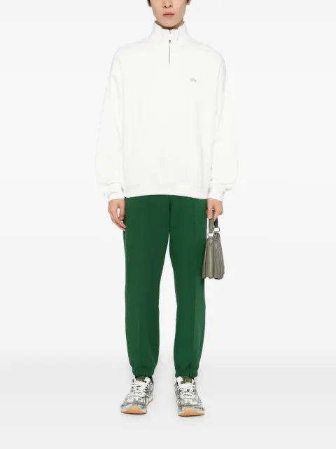 Lacoste logo-appliqué cotton sweatshirt