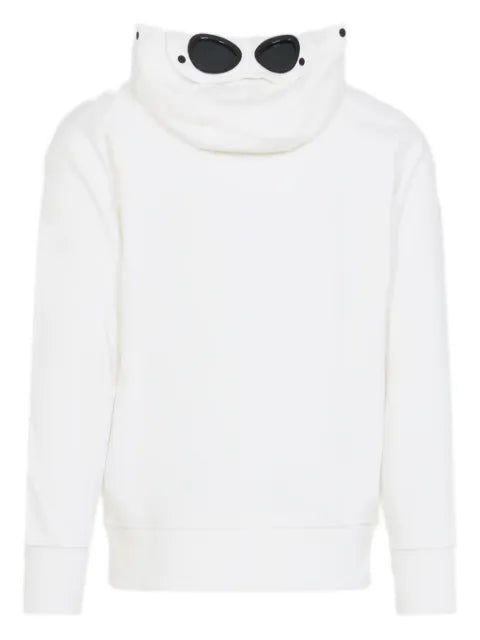 C.P. Company diagonal raised fleece Goggle hoodie