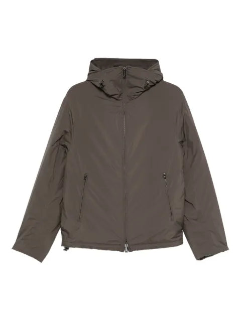 Emporio Armani hooded zip-front jacket
