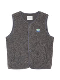 American Vintage Hoktown fleece logo-patch gilet