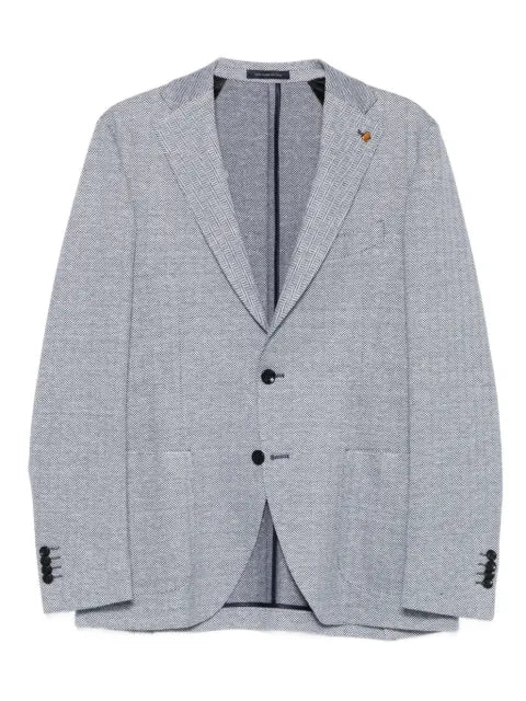 LATORRE herringbone-pattern blazer