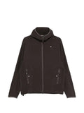 Stone Island 6100069 stretch cotton fleece S.I. Stellina hooded sweatshirt