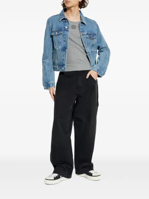 VETEMENTS button-up blue jacket