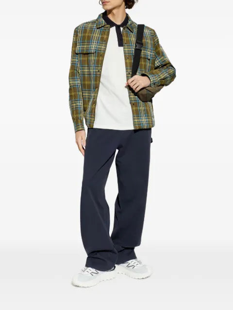 Moncler monogram checked shirt jacket