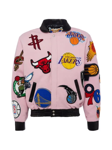 Jeff Hamilton NBA-patches bomber jacket