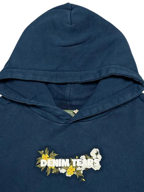 Denim Tears embroidered floral logo hoodie