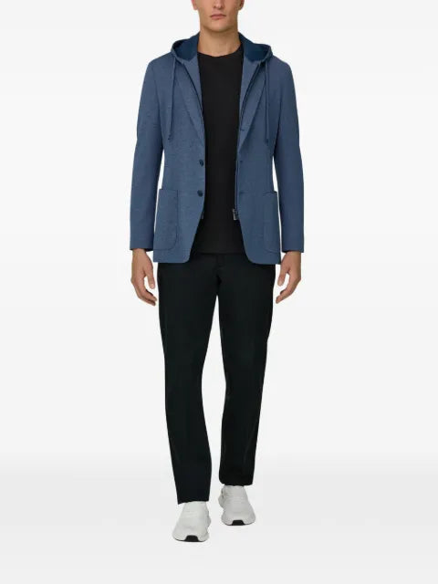 Boggi Milano Madison sweatshirt jacket in a stretch cotton blend