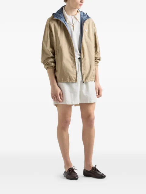 Prada reversible logo-plaque jacket
