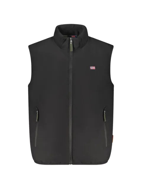 NORWAY 1963 logo-patch zip-up gilet