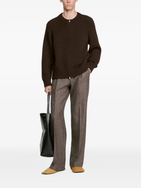 SANDRO zip-up bomber cardigan