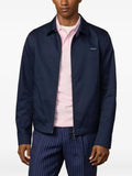 Hackett London logo-patch bomber jacket