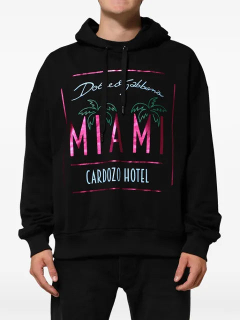 Dolce & Gabbana logo-print drawstring hoodie