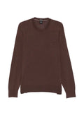 BOSS logo-embroidered wool sweater