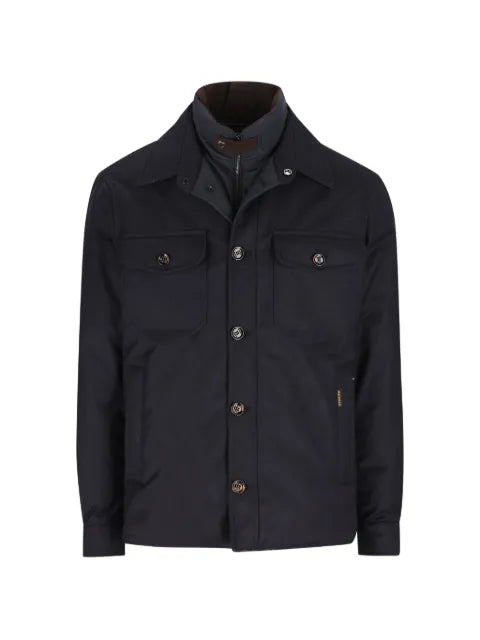 Moorer pocket button-up jacket