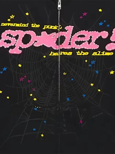 SP5DER Punk V2 zip-up hoodie