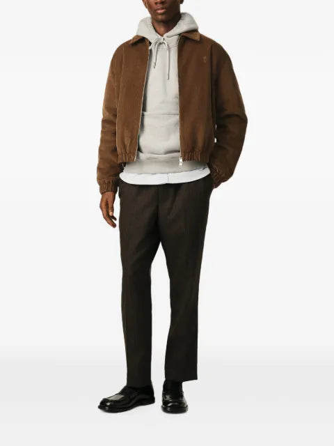 AMI Paris Corduroy cotton padded jacket with Ami de Coeur