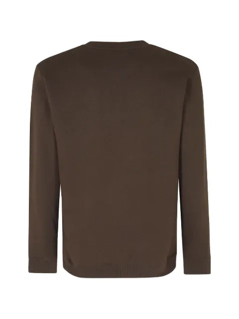 DONDUP logo-patch long-sleeve sweater