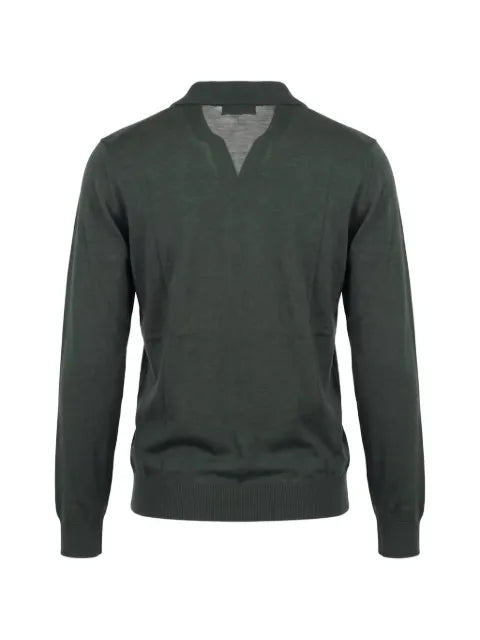 Altea polo-collar long-sleeve sweater
