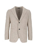 Brera check-pattern notched-lapel blazer